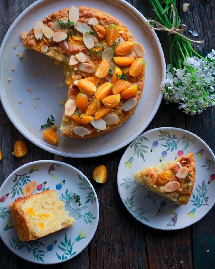 Easy Cape Gooseberry Almond Cake Eggless Fullkornsbagning